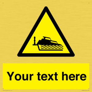 Custom warning grounding cruiser on lock cill